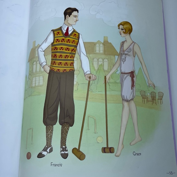 Vintage Paper Dolls Usborne Historical Sticker Paper Dolls 1920's Fashion New - Picture 6 of 16